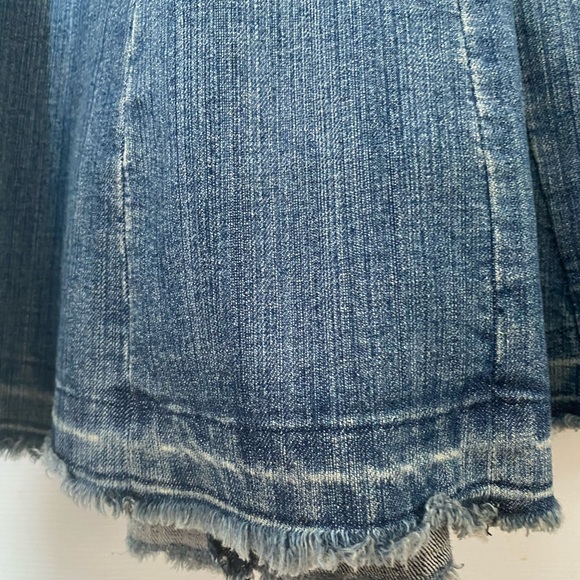 Long full denim skirt - Picture 3 of 5